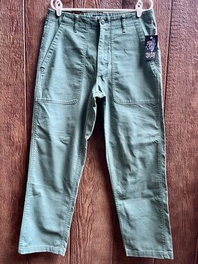 NWT Vans X Quasi Loose Tapered Fatigue Pants, Duck Green,  Size 32